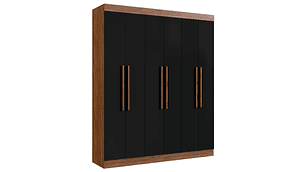 CLÓSET EXIT CASTAÑO NEW YORK 6 PUERTAS 2 CAJONES NEGRO