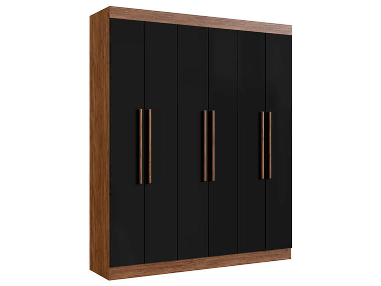 CLÓSET EXIT CASTAÑO NEW YORK 6 PUERTAS 2 CAJONES NEGRO 1