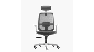 SILLA OFICINA LOTTO CON CABECERO GRIS CLARO FORM