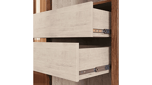 CLÓSET EXIT CASTAÑO NEW YORK 6 PUERTAS 2 CAJONES NEGRO