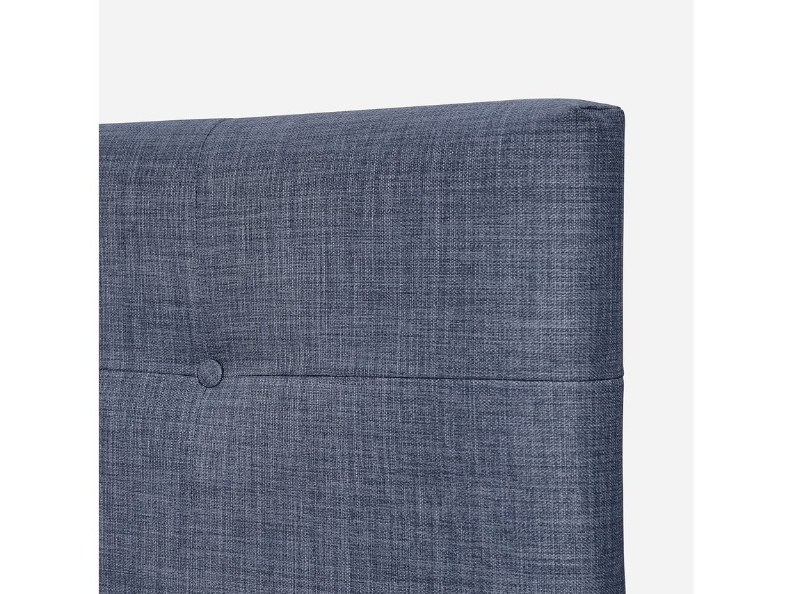 CAMA EUROPEA CLASSIQUE+ 2 PLAZAS +RESPALDO Y VELADORES DENIM 4