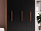 CLÓSET EXIT CASTAÑO NEW YORK 6 PUERTAS 2 CAJONES NEGRO - Miniatura 3