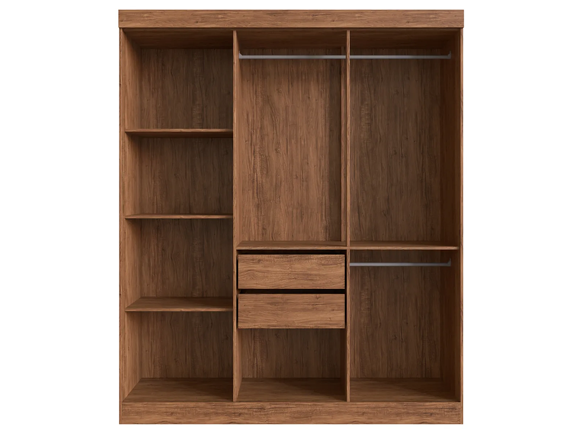 CLÓSET EXIT CASTAÑO NEW YORK 6 PUERTAS 2 CAJONES NEGRO 4