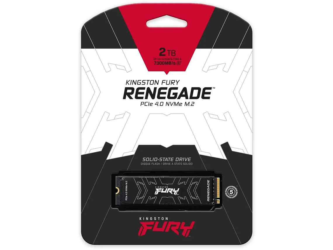 UNIDAD ESTADO SÓLIDO KINGSTON FURY RENEGADE NVME M2 PCIE4.0 1
