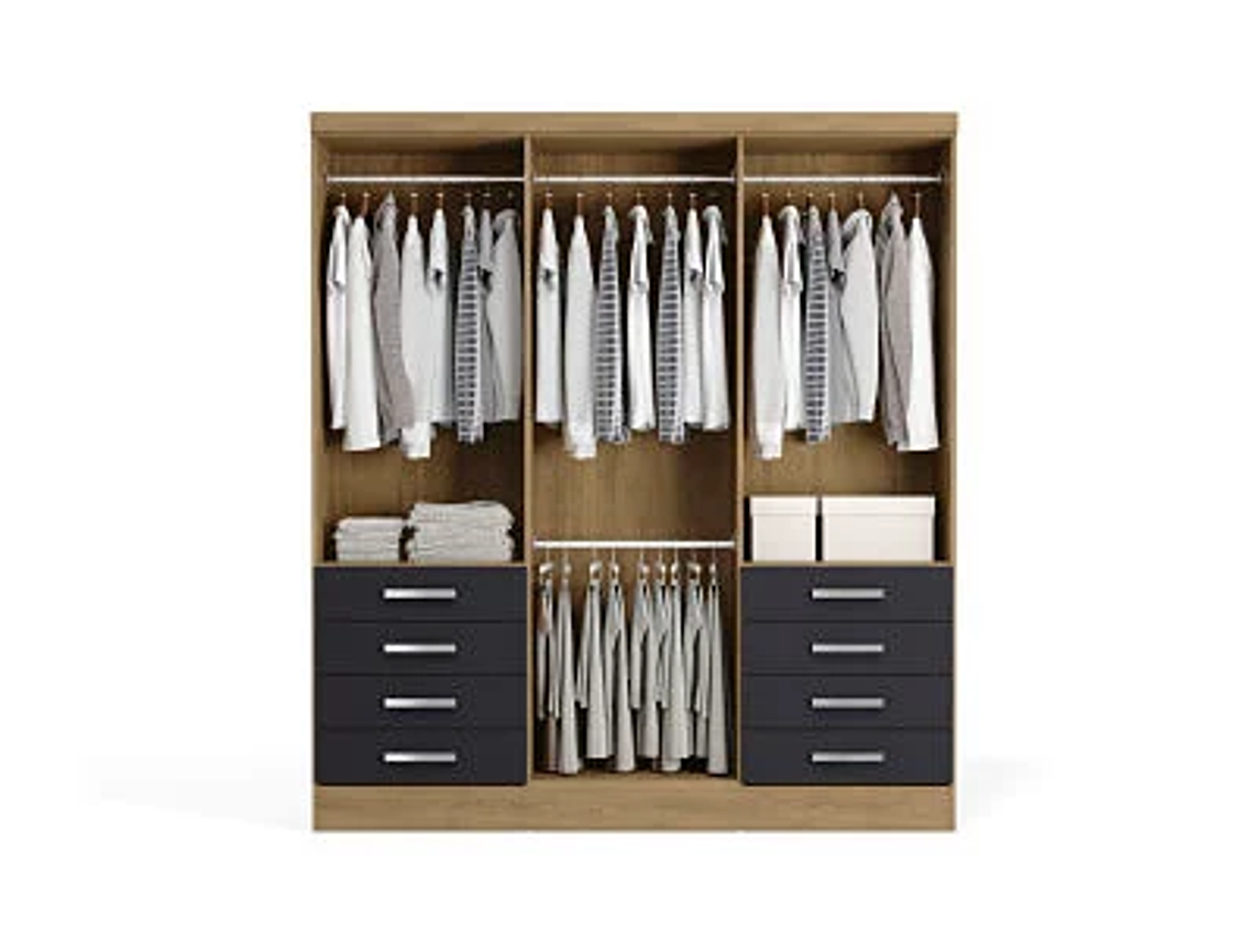CLÓSET YARDAS 6 PUERTAS 8 CAJONES AGUSTINA ANGELÍN 1