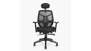 SILLA OFICINA IDENTITY BASE NYLON C/CABECERO NEGRO FORM