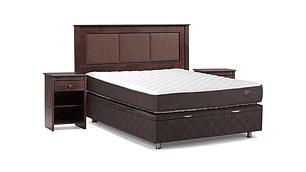 JUEGO DE DORMITORIO ROSEN CAMA BOXET ERGO T 2 PLAZAS + SET RACHEL