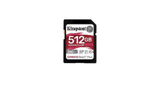 TARJETA DE MEMORIA SD KINGSTON CANVAS REACT PLUS V60 512GB
