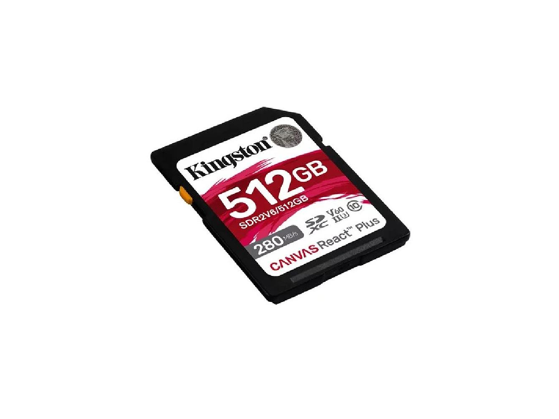 TARJETA DE MEMORIA SD KINGSTON CANVAS REACT PLUS V60 512GB 2