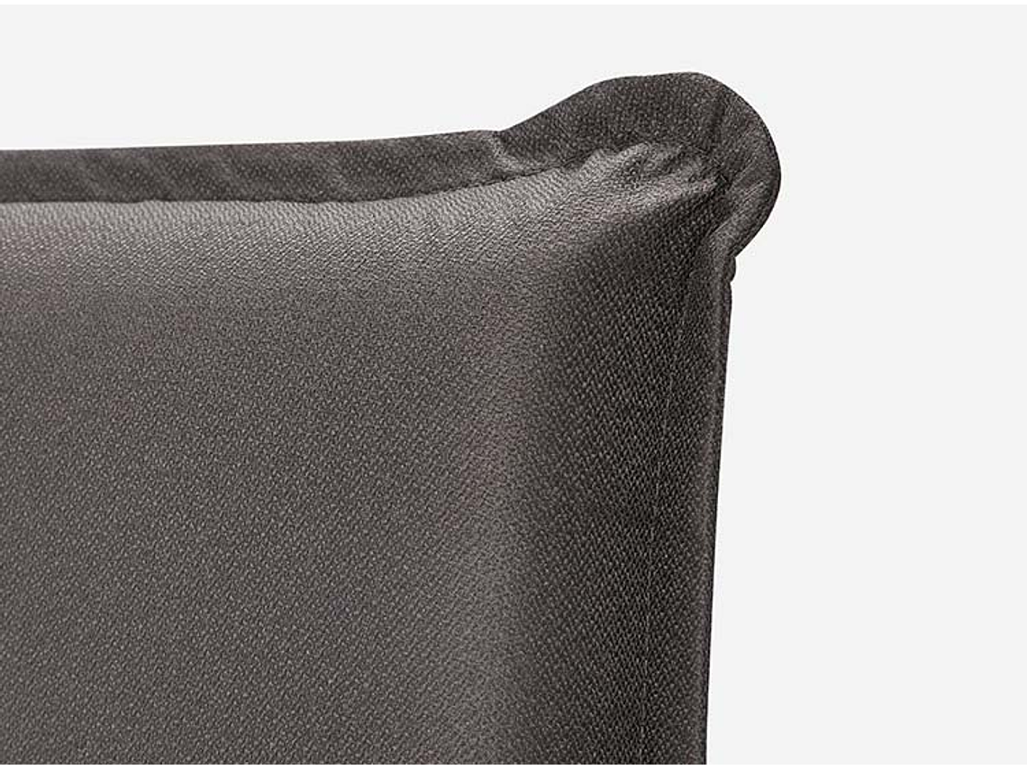 JUEGO DE DORMITORIO ROSEN CAMA EUROPEA TEMPO BD 2 PLAZAS GRAFITO + SET MAURICE CHOCOLATE 5