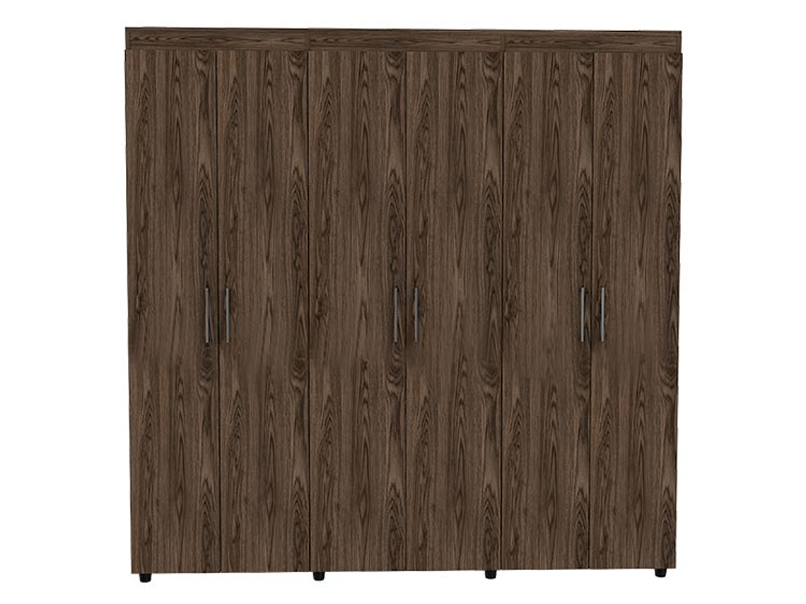 CLOSET TUHOME AMATISTA 6 PUERTAS 2 CAJONES COÑAC 2