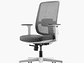 SILLA OFICINA LOTTO GRIS CLARO FORM - Miniatura 3