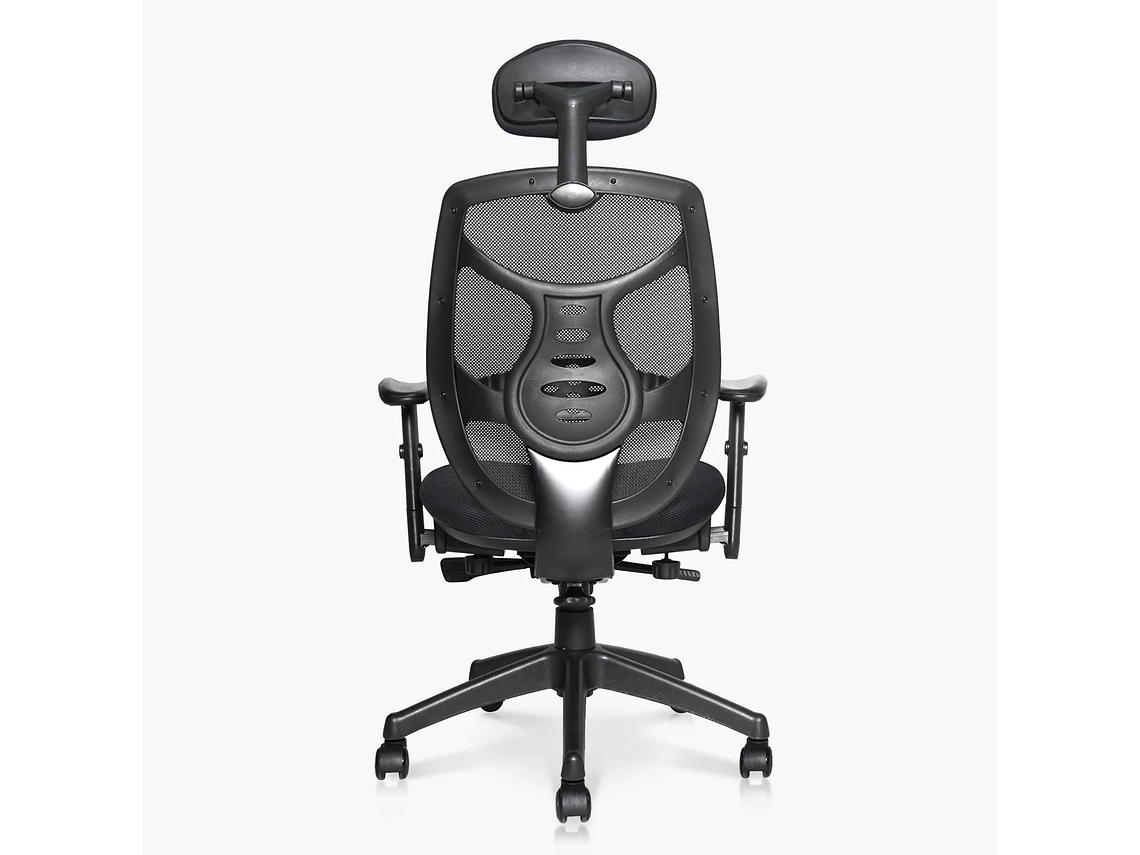 SILLA OFICINA IDENTITY BASE NYLON C/CABECERO NEGRO FORM 5