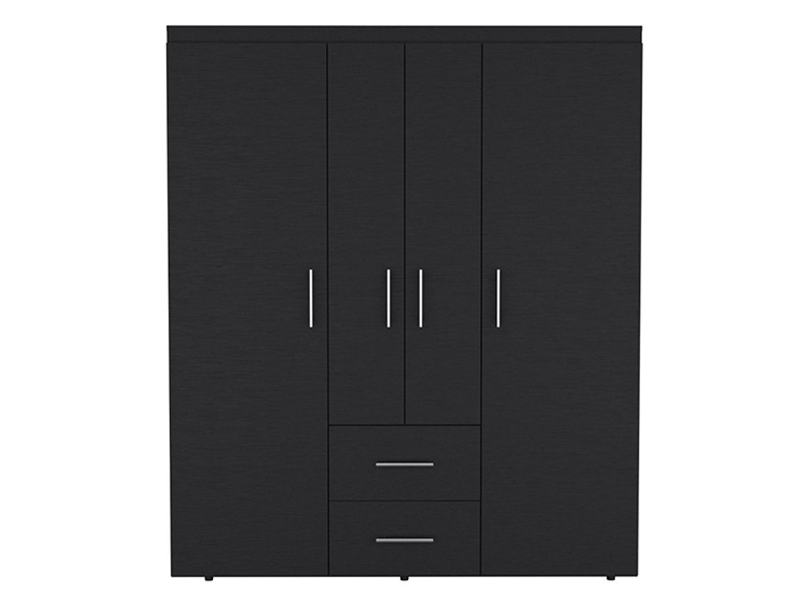 CLOSET TUHOME BARILOCHE ECO WENGUE 15 PUERTAS 2 CAJONES NEGRO 1