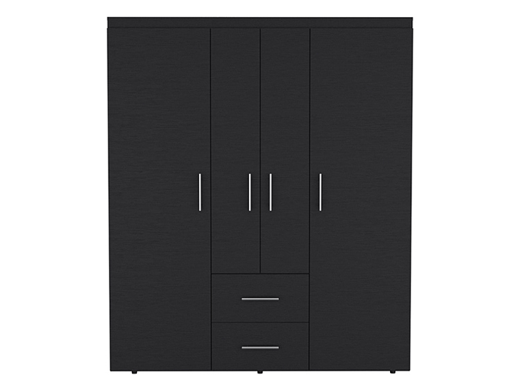 CLOSET TUHOME BARILOCHE ECO WENGUE 15 PUERTAS 2 CAJONES NEGRO 1