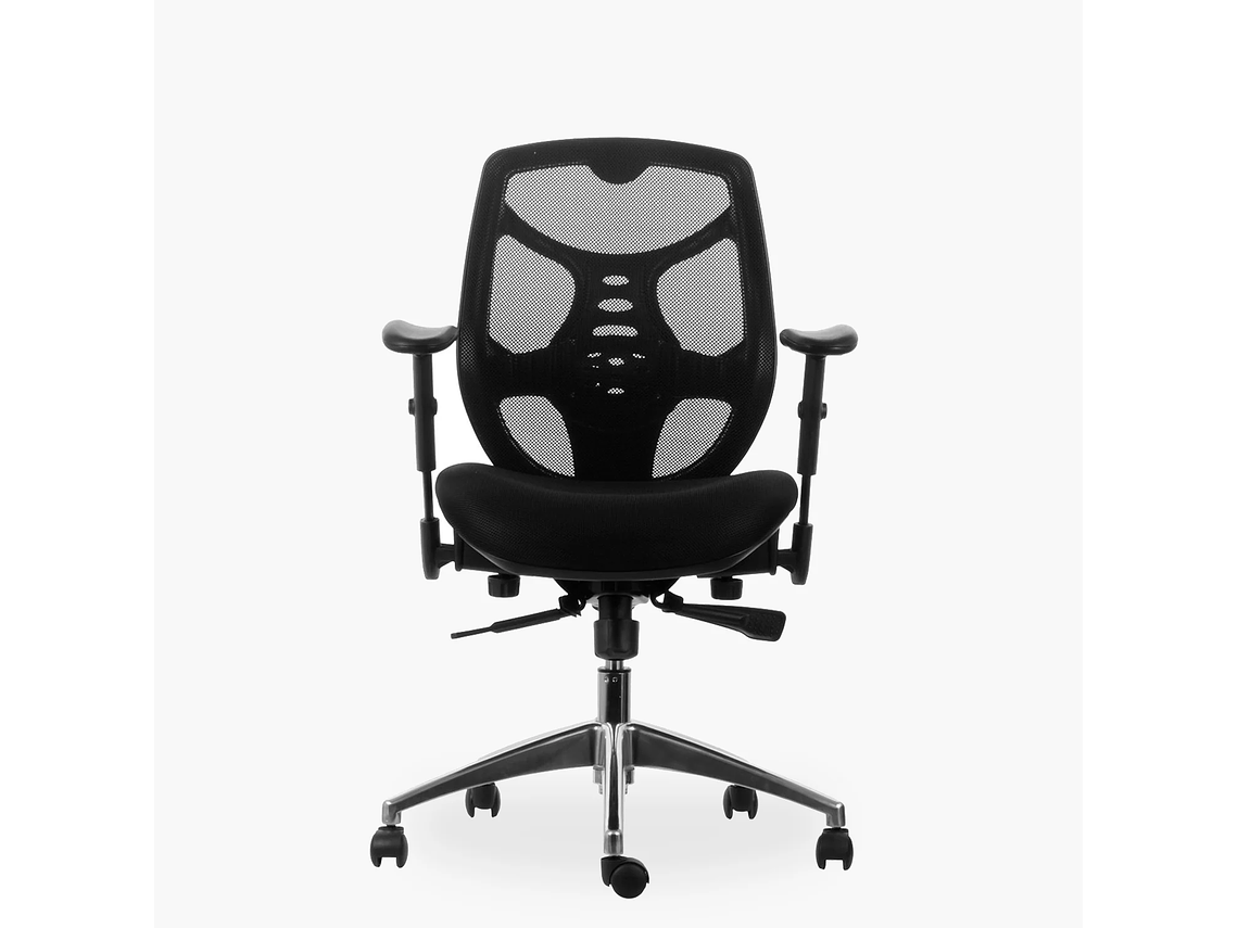 SILLA ESCRITORIO IDENTITY BASE ALUMINIO NEGRO FORM 1