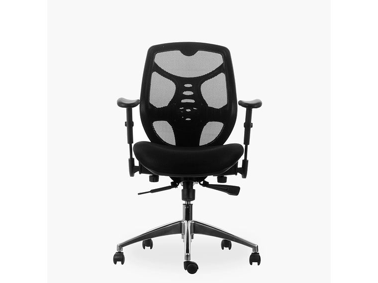 SILLA ESCRITORIO IDENTITY BASE ALUMINIO NEGRO FORM 1