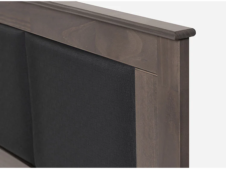 JUEGO DE DORMITORIO ROSEN CAMA EUROPEA ART 4 BD 2 PLAZAS + RESPALDO RACHEL GRIS 4