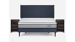 JUEGO DE DORMITORIO ROSEN CAMA EUROPEA INDIE BN 2 PLAZAS + SET MAURICE