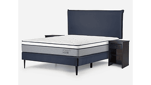 JUEGO DE DORMITORIO ROSEN CAMA EUROPEA INDIE BN 2 PLAZAS + SET MAURICE