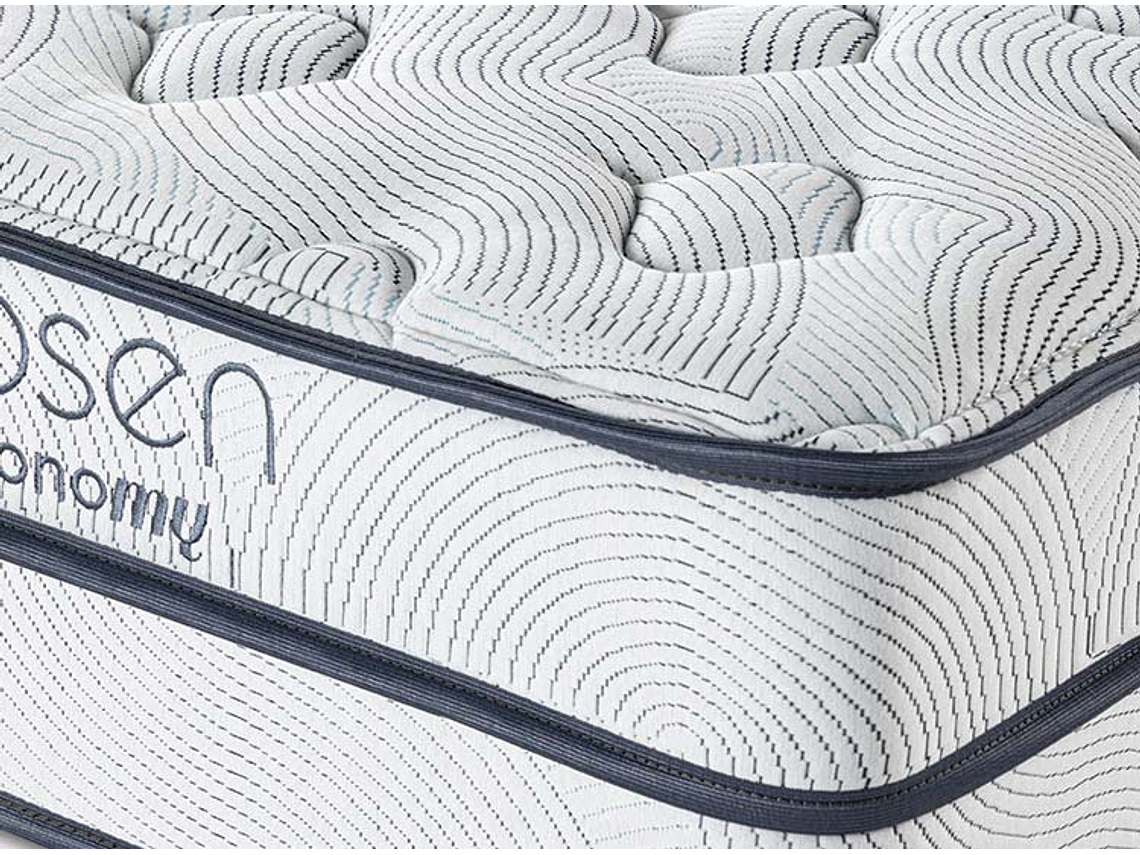 JUEGO DE DORMITORIO ROSEN CAMA EUROPEA AUTONOMY SKY BD 2 PLAZAS AZUL + SET RACHEL 6