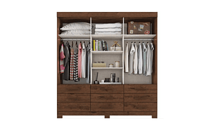 ROPERO TAHUARI MDF CAFÉ IDEALE PLUS