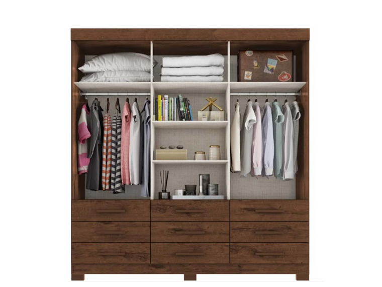 ROPERO TAHUARI MDF CAFÉ IDEALE PLUS 2