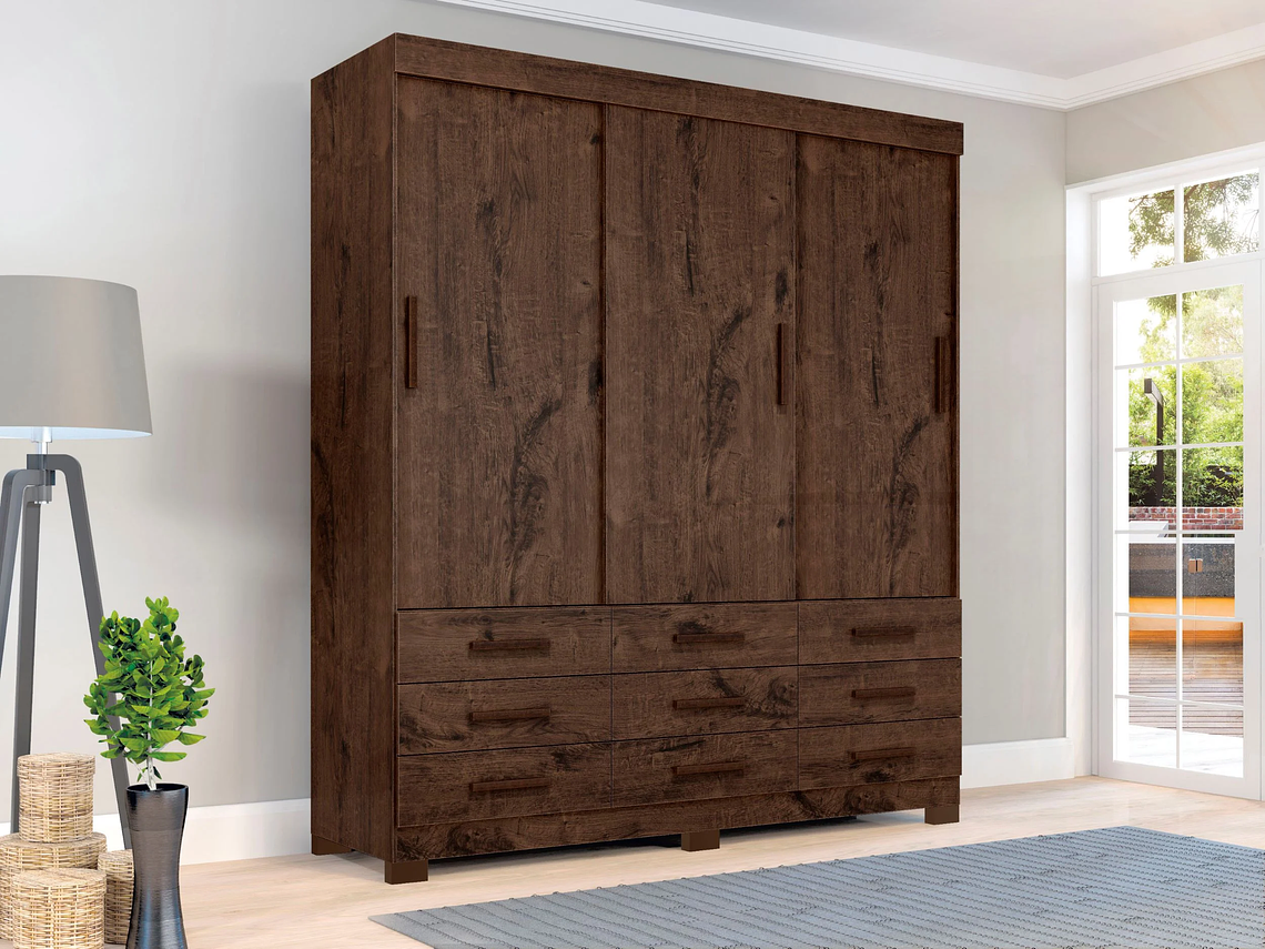 ROPERO TAHUARI MDF CAFÉ IDEALE PLUS 4