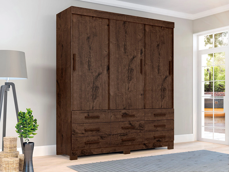 ROPERO TAHUARI MDF CAFÉ IDEALE PLUS 4