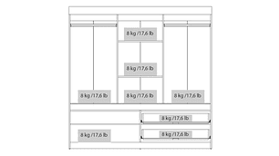  CLOSET TUHOME ALLEGRO 5P 2C CAFÉ