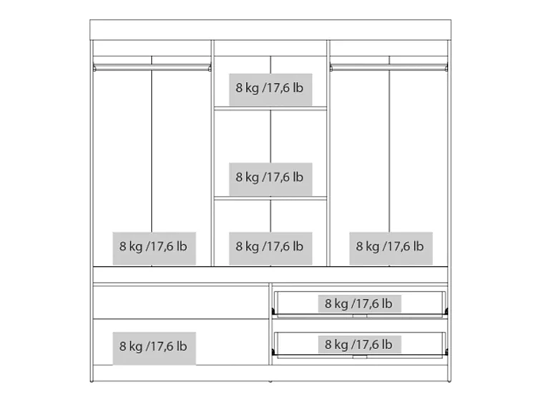  CLOSET TUHOME ALLEGRO 5P 2C CAFÉ 2