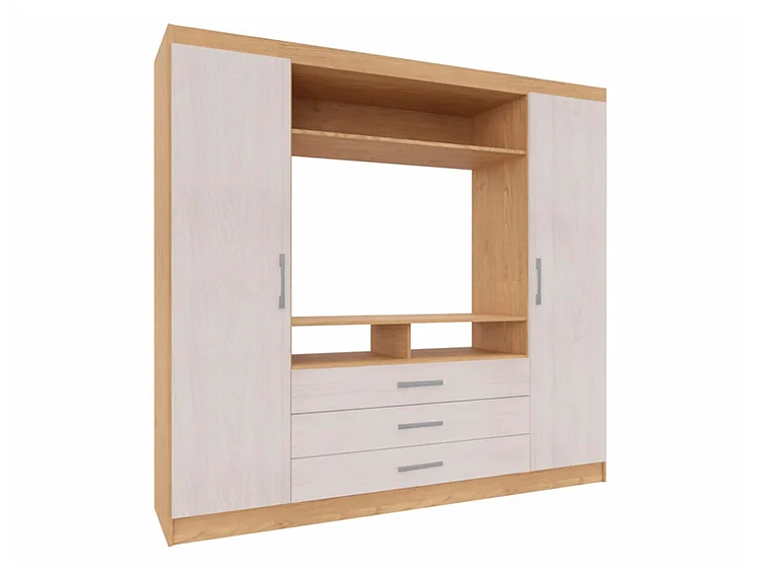 CLOSET YARDAS G584 CARVALLE ASPEN 2 PUERTAS 3 CAJONES BLANCO 1