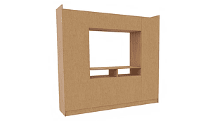 CLOSET YARDAS G584 CARVALLE ASPEN 2 PUERTAS 3 CAJONES BLANCO