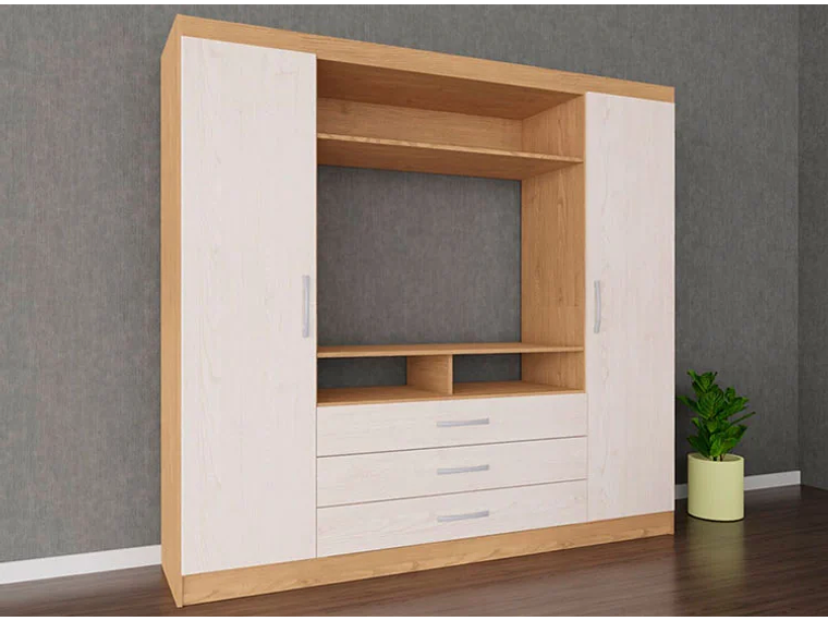 CLOSET YARDAS G584 CARVALLE ASPEN 2 PUERTAS 3 CAJONES BLANCO 5