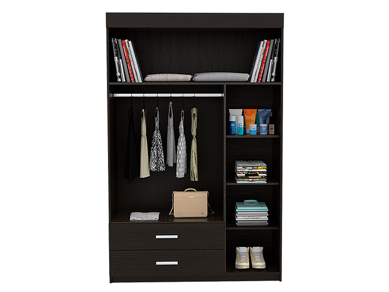 CLOSET TUHOME MANILA WENGUE 5 PUERTAS 2 CAJONES 3