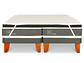 DUPLEX CAMA EUROPEA CIC ORTOPEDIC 1PL + TOPPER PREMIUM + CUBRE COLCHÓN - Miniatura 1