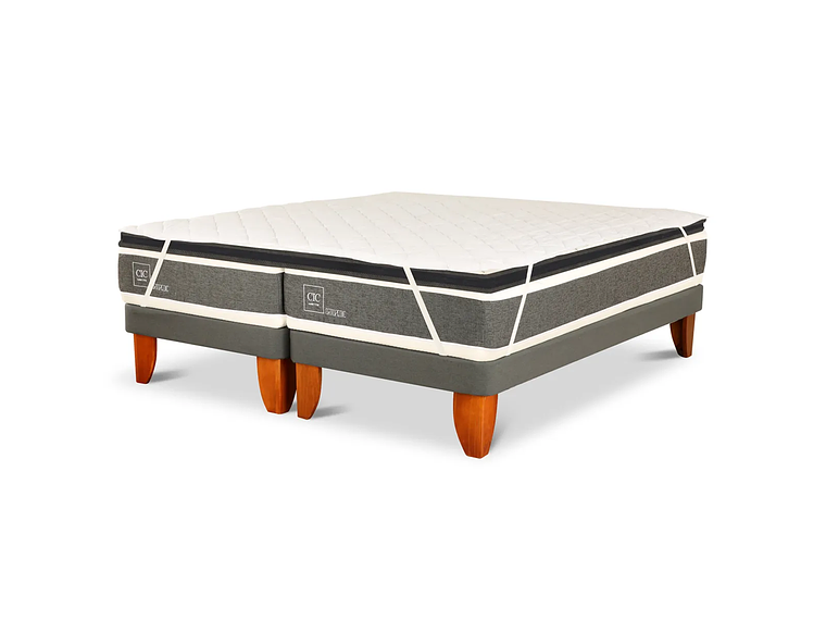 DUPLEX CAMA EUROPEA CIC ORTOPEDIC 1PL + TOPPER PREMIUM + CUBRE COLCHÓN 2