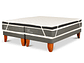 DUPLEX CAMA EUROPEA CIC ORTOPEDIC 1PL + TOPPER PREMIUM + CUBRE COLCHÓN - Miniatura 2