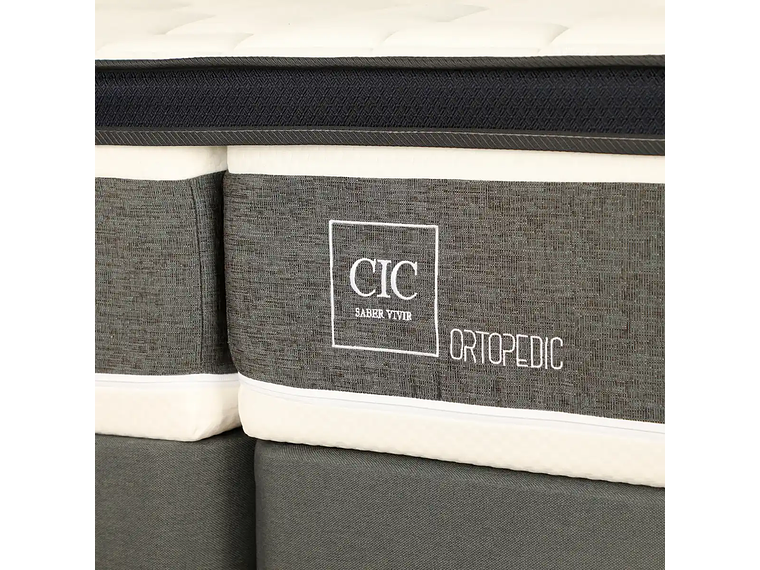 DUPLEX CAMA EUROPEA CIC ORTOPEDIC 1PL + TOPPER PREMIUM + CUBRE COLCHÓN 4