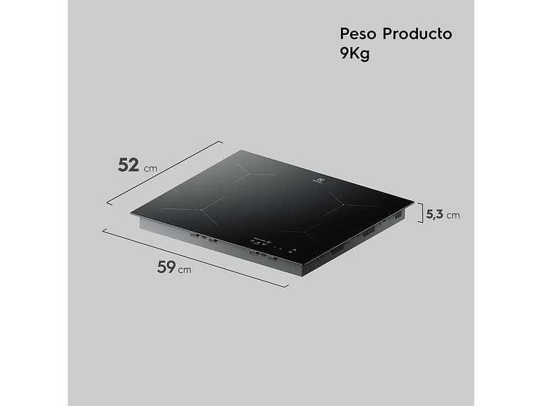 ENCIMERA A INDUCCIÓN 4 PLATOS VITROCERÁMICA IE6LP 2