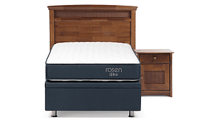 JUEGO DE DORMITORIO ROSEN CAMA BOXET UPLINE 1 PLAZA + SET VENETO