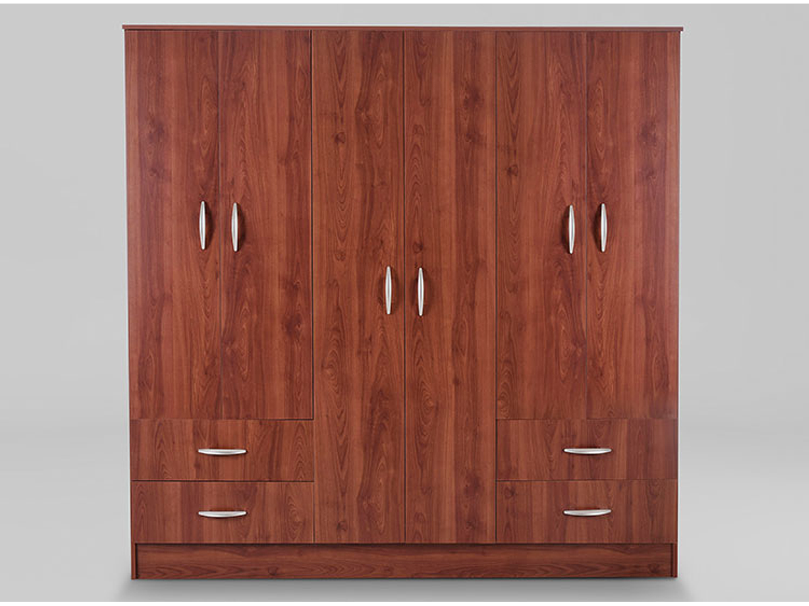 CLOSET CIC MAIPO 6 PUERTAS / 4 CAJONES 180 CM CEREZO NAT 1