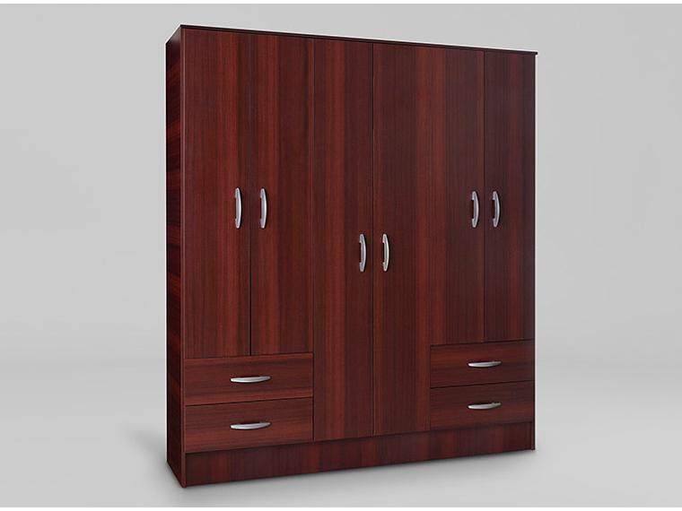 CLOSET CIC MAIPO 6 PUERTAS / 4 CAJONES 180 CM CHOCOLATE 1