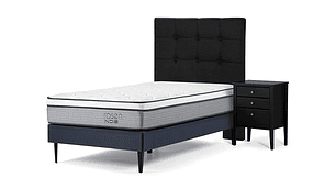 CAMA EUROPEA ROSEN INDIE ISSEY GRAFITO 90 X 200 CM