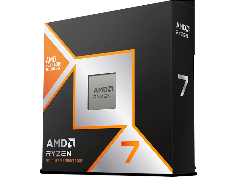 PROCESADOR AMD RYZEN 7 9800X3D, 4.7GHZ (5.2GHZ TURBO), 8 CORES, 16 THREADS, SOCKET AM5 1