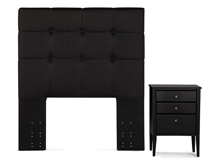 CAMA EUROPEA ROSEN INDIE ISSEY GRAFITO 90 X 200 CM 4