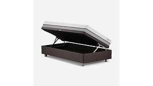 BOXET PRATTA 1 PLAZA 90X200 CM + RESPALDO + VELADOR FERRARA