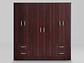 CLOSET CIC MAIPO 6 PUERTAS / 4 CAJONES 180 CM CHOCOLATE - Miniatura 6