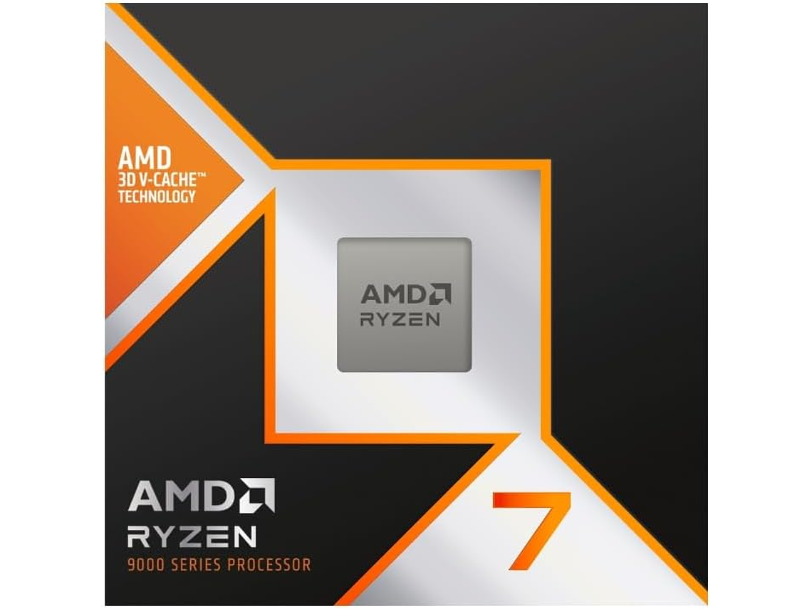 PROCESADOR AMD RYZEN 7 9800X3D, 4.7GHZ (5.2GHZ TURBO), 8 CORES, 16 THREADS, SOCKET AM5 3