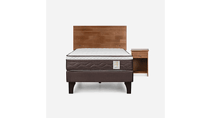 CAMA EUROPEA NEW STYLE 4 PLUS 1 PLAZA + MUEBLES TABOR CAFÉ